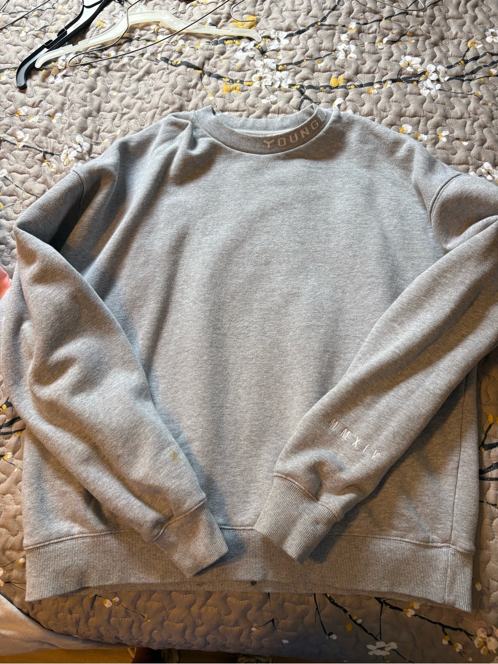 YoungLA Light Grey Crewneck Sweatshirt